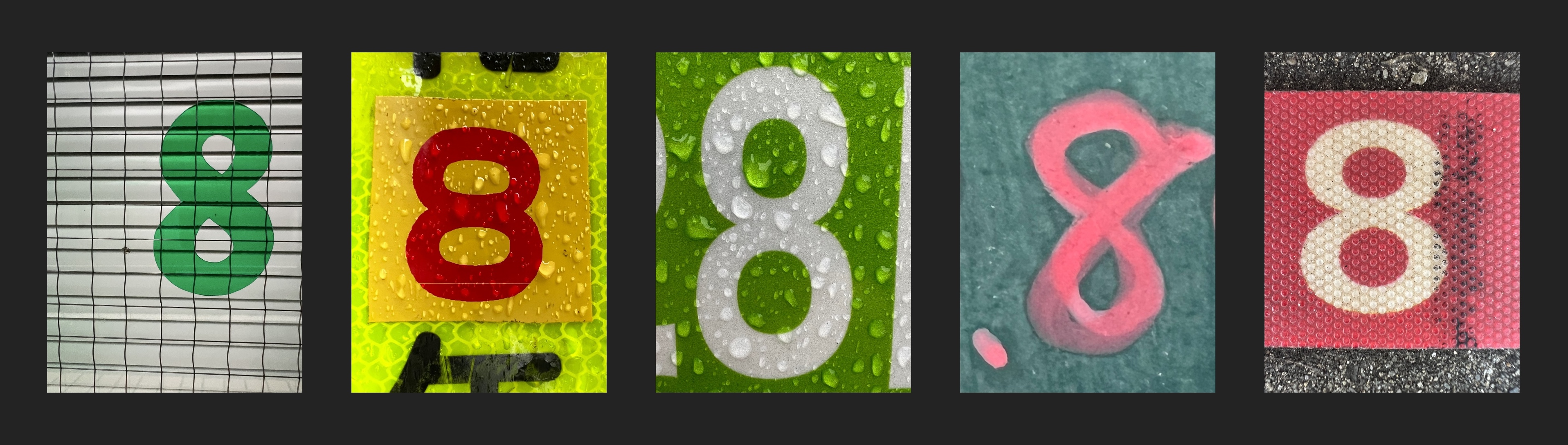 a small selection of encountered 8s